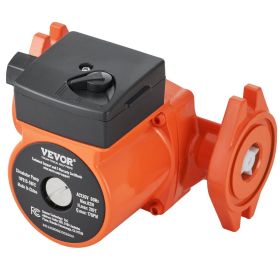 VEVOR UPS15-58FC Hot Water Circulation Pump 110V 82W 17 GPM Recirculating Pump