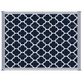 Outsunny Reversible Outdoor Rug Carpet, 9' x 18' Waterproof Plastic Straw Rug, Portable RV Camping Rugs with Carry Bag, Large Floor Mat for Backy (Color: as Pic)