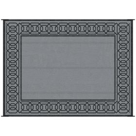 Outsunny Reversible Outdoor Rug, 9' x 12' Waterproof Plastic Straw Floor Mat, Portable RV Camping Carpet, Large Floor Mat for Backyard, Deck, Pic (Color: as Pic)